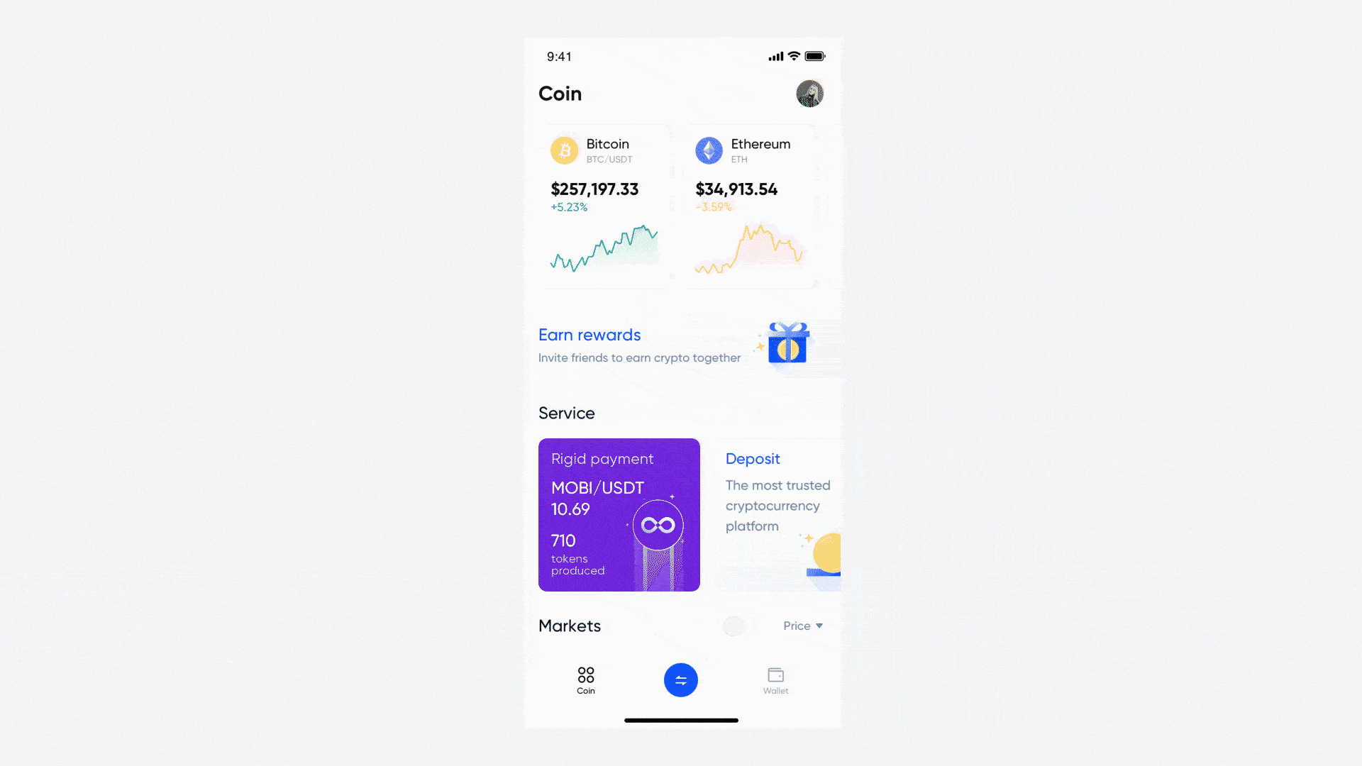 Mobi - Mobile Blockchain（图ZMjY0NTYwOTU2） - APP界面 - 站酷设计师zweiok原创素材 - 站酷ZCOOL