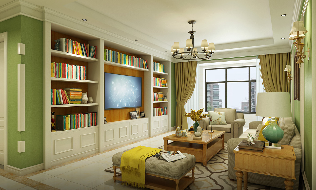 面对生活要用努力跟乐观|空间|家装设计|胡三条 - 原创作品 - 站酷