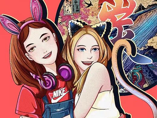 去年画过的一些小人儿