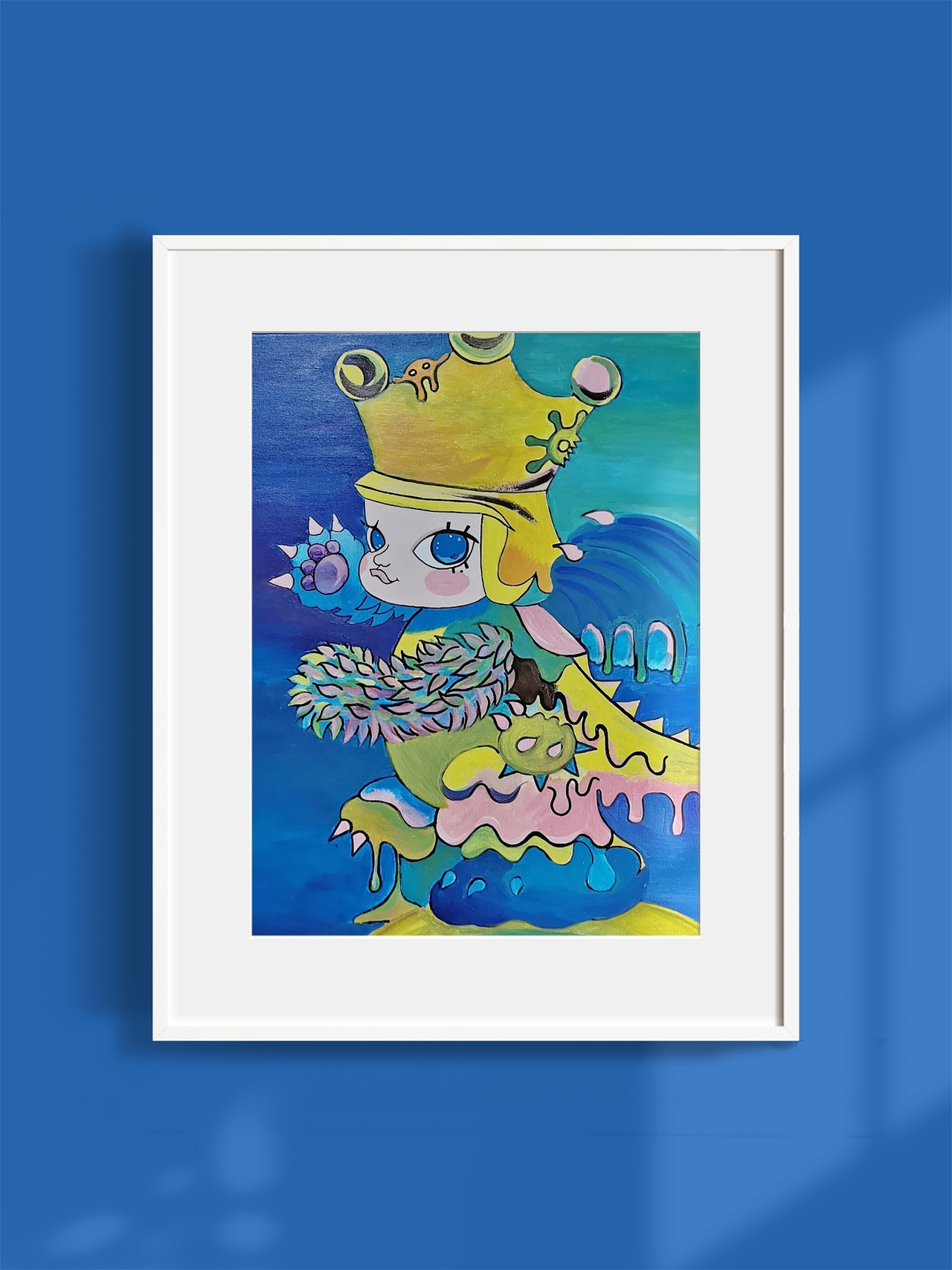 丙烯装饰画 Molly（图ZMjc5MjIzNzU2） - 新锐潮流插画 - 站酷设计师Aprilsky000原创素材 - 站酷ZCOOL