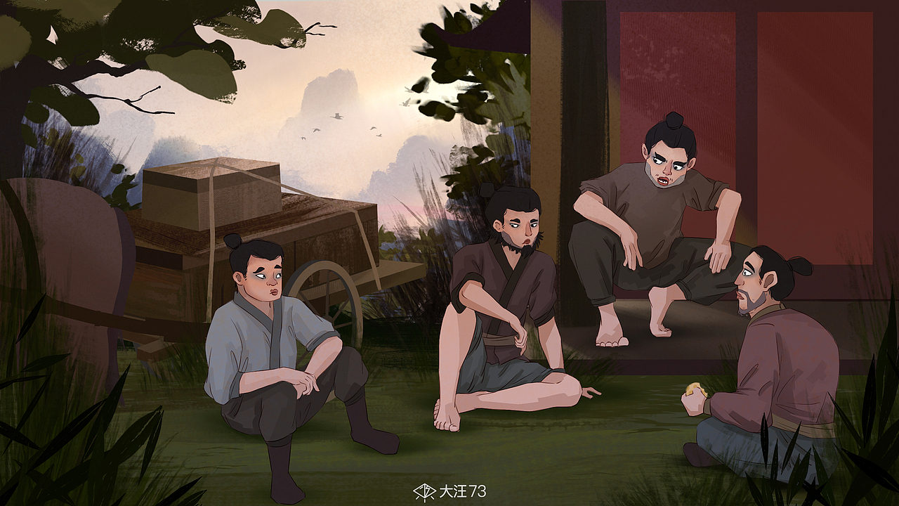 大汪最近的场景插画练习