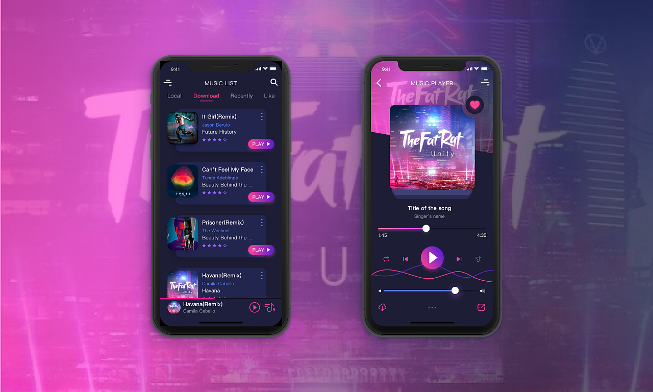 概念音乐|ui|app界面|奔波儿灞_ - 原创作品 - 站酷 (zcool)