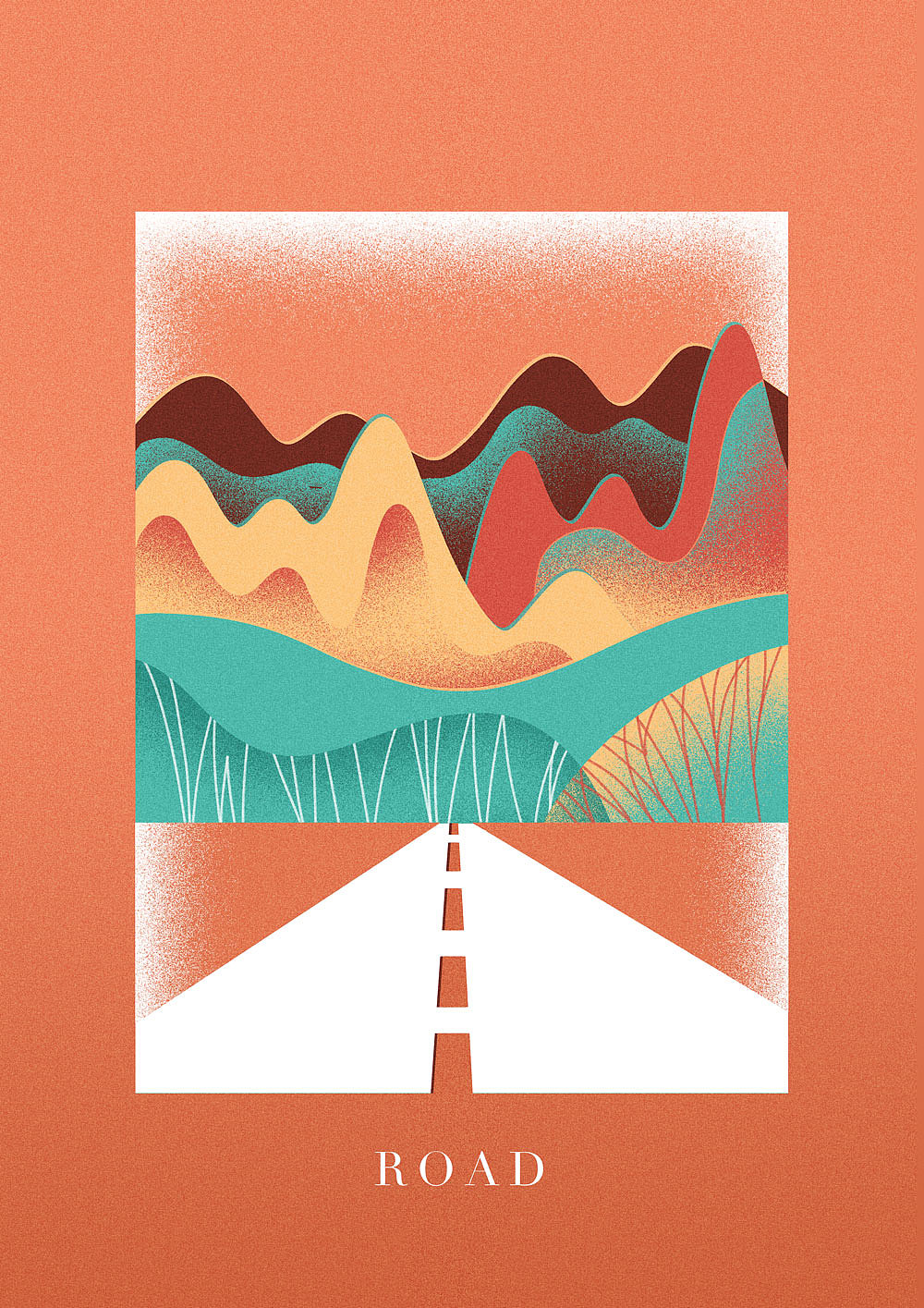 山·路·树（图ZMjA0MTk3NjQ0） - 创作习作 - 站酷设计师Hong猪猪原创素材 - 站酷ZCOOL