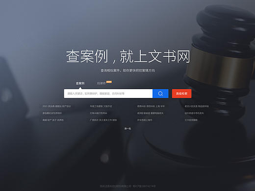 法律类-文书检索律所大数据