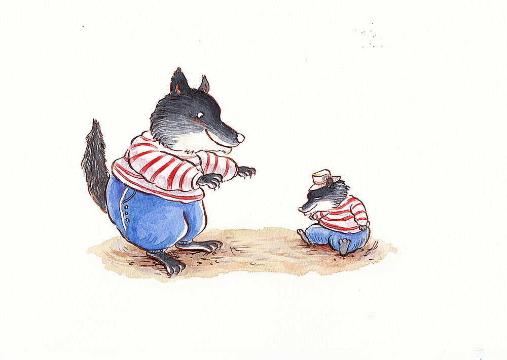 手绘水彩上色过程视频