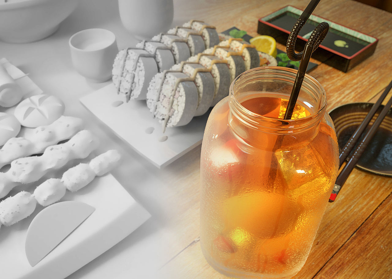 C4D"7月食物练习"（图ZMjY0OTg2Mzg0） - 场景 - 站酷设计师Daybreak熊兔几原创素材 - 站酷ZCOOL