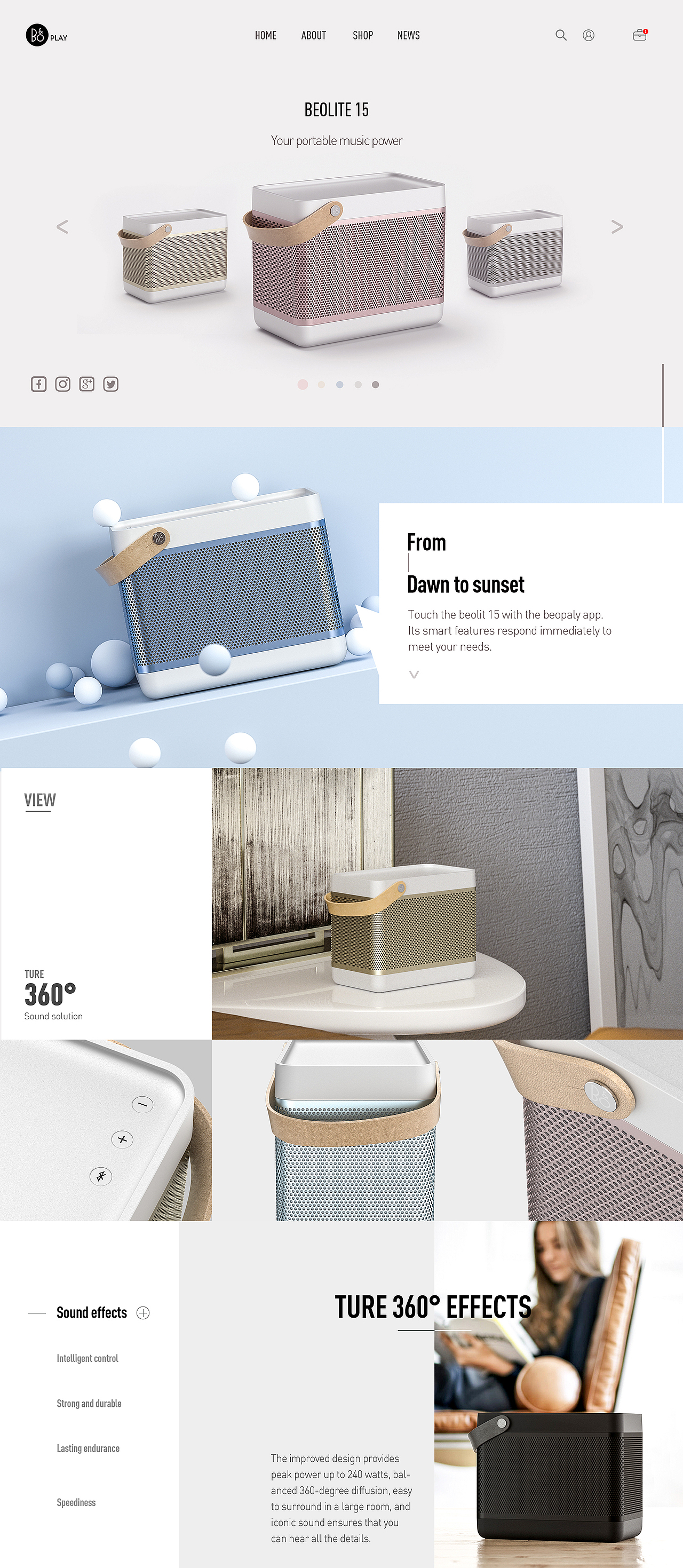 【C4D&Octane】一组B&O音箱的渲染与排版