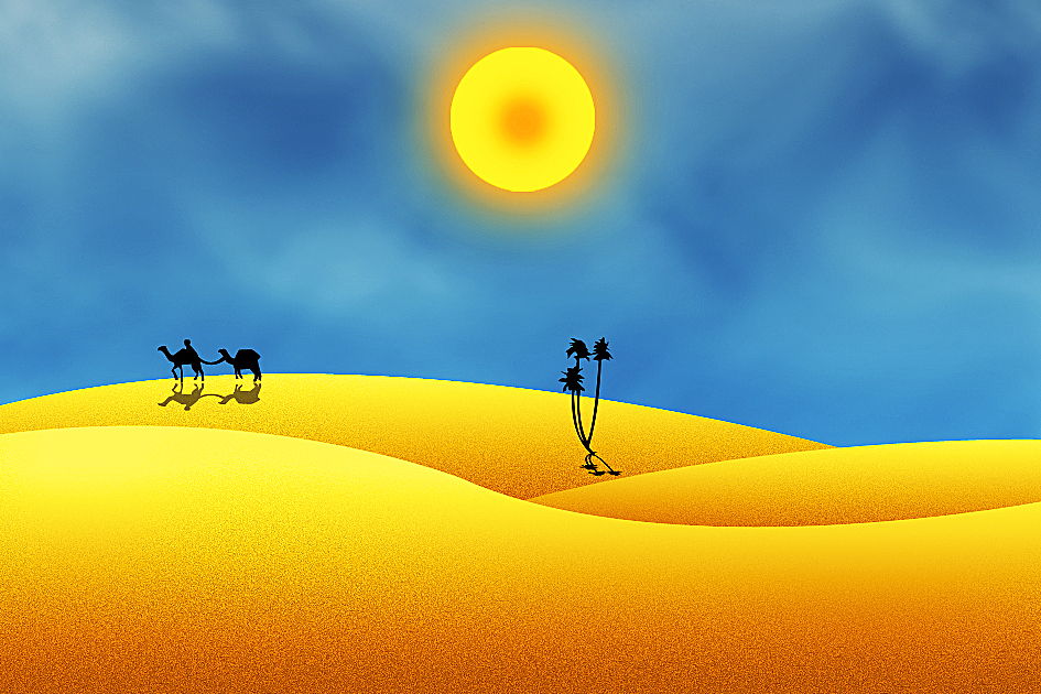沙漠骆驼|插画|艺术插画|johnnagu_原创作品-站酷zcool