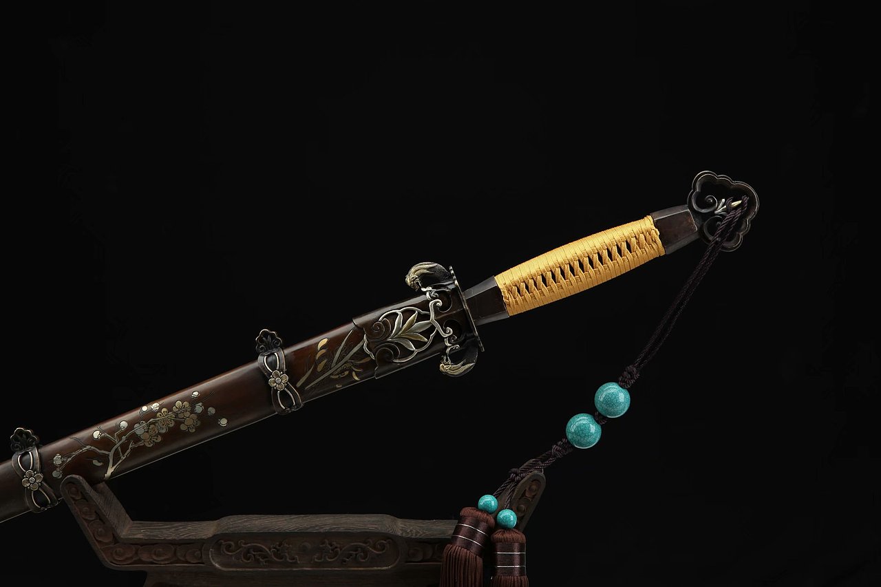 还原复刻明代双龙对望剑