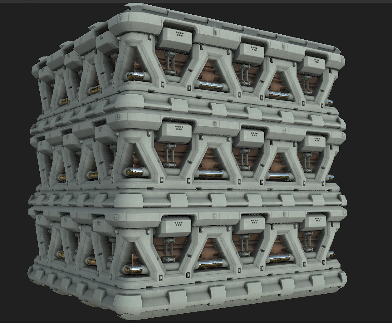substance designer制作太空站程序贴图（图ZMjAyOTIxNTA4） - 场景 - 站酷设计师王_宇_昕原创素材 - 站酷ZCOOL