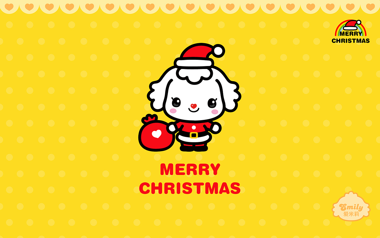 爱米莉—圣诞快乐！（图ZMTIzNDY2Njg=） - 商业插画 - 站酷设计师古古龙原创素材 - 站酷ZCOOL