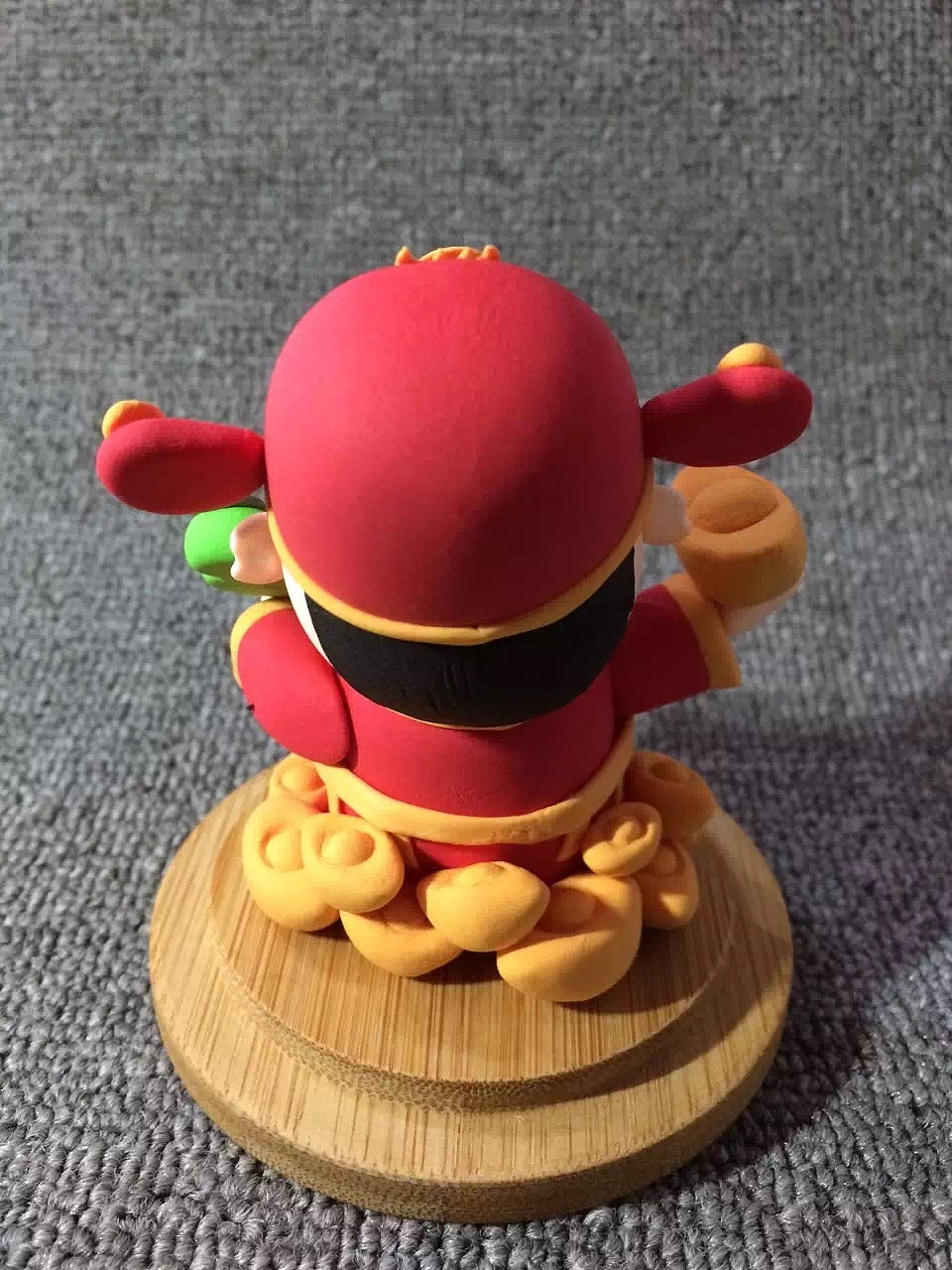 手工作品超轻粘土小财神玉如意金元宝富甲天下