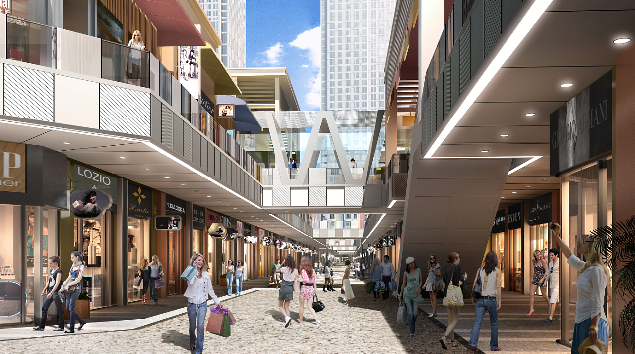 室外商场外立面