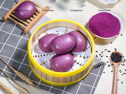 紫薯食品简约详情页