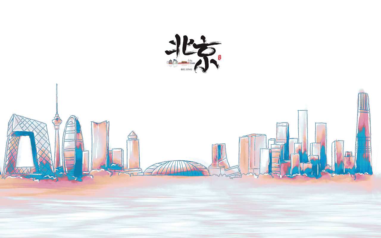 城市标志性建筑卡通形象