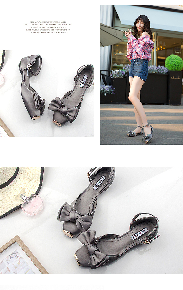 蝴蝶结瓢鞋详情页