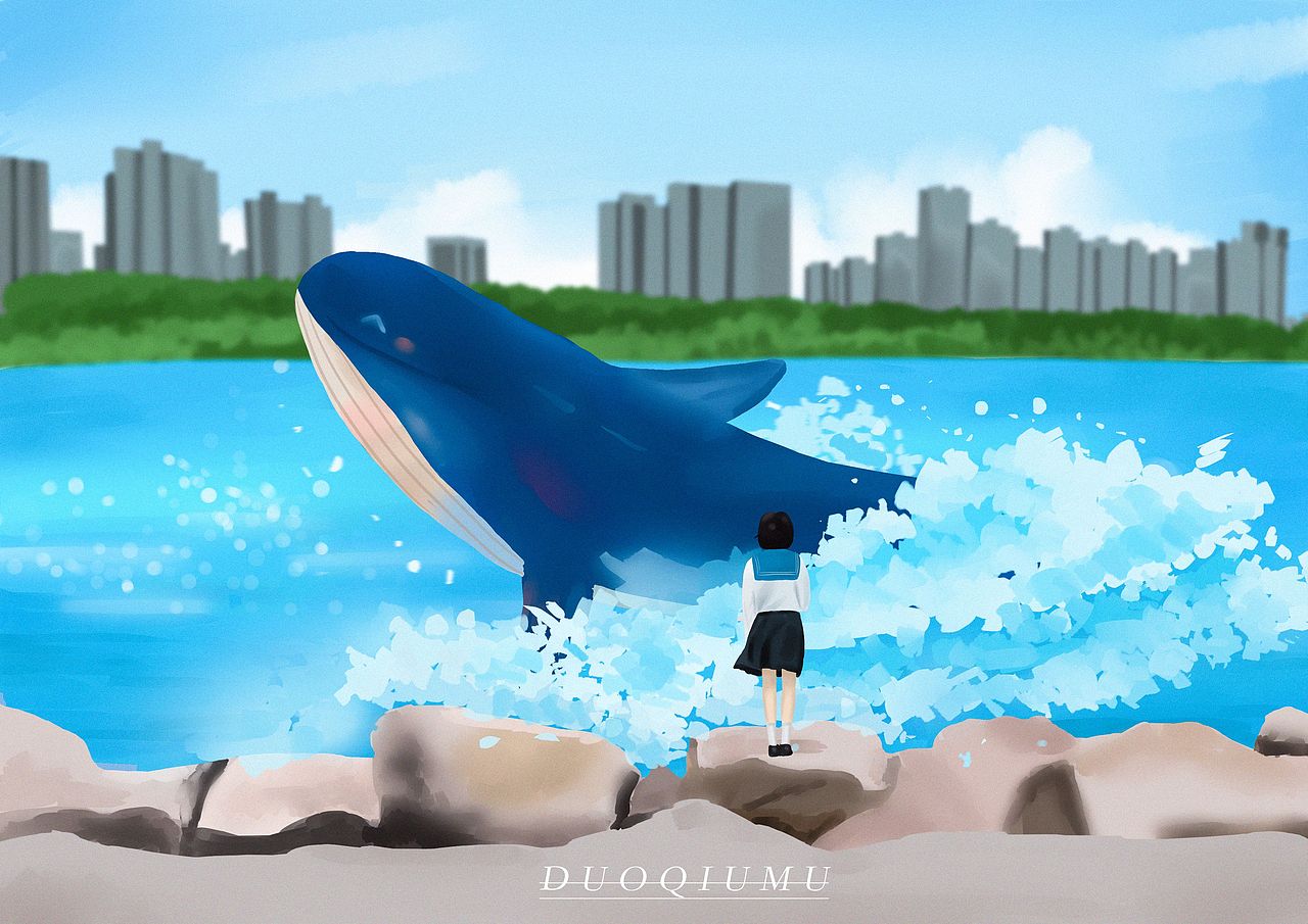 化身孤岛的鲸