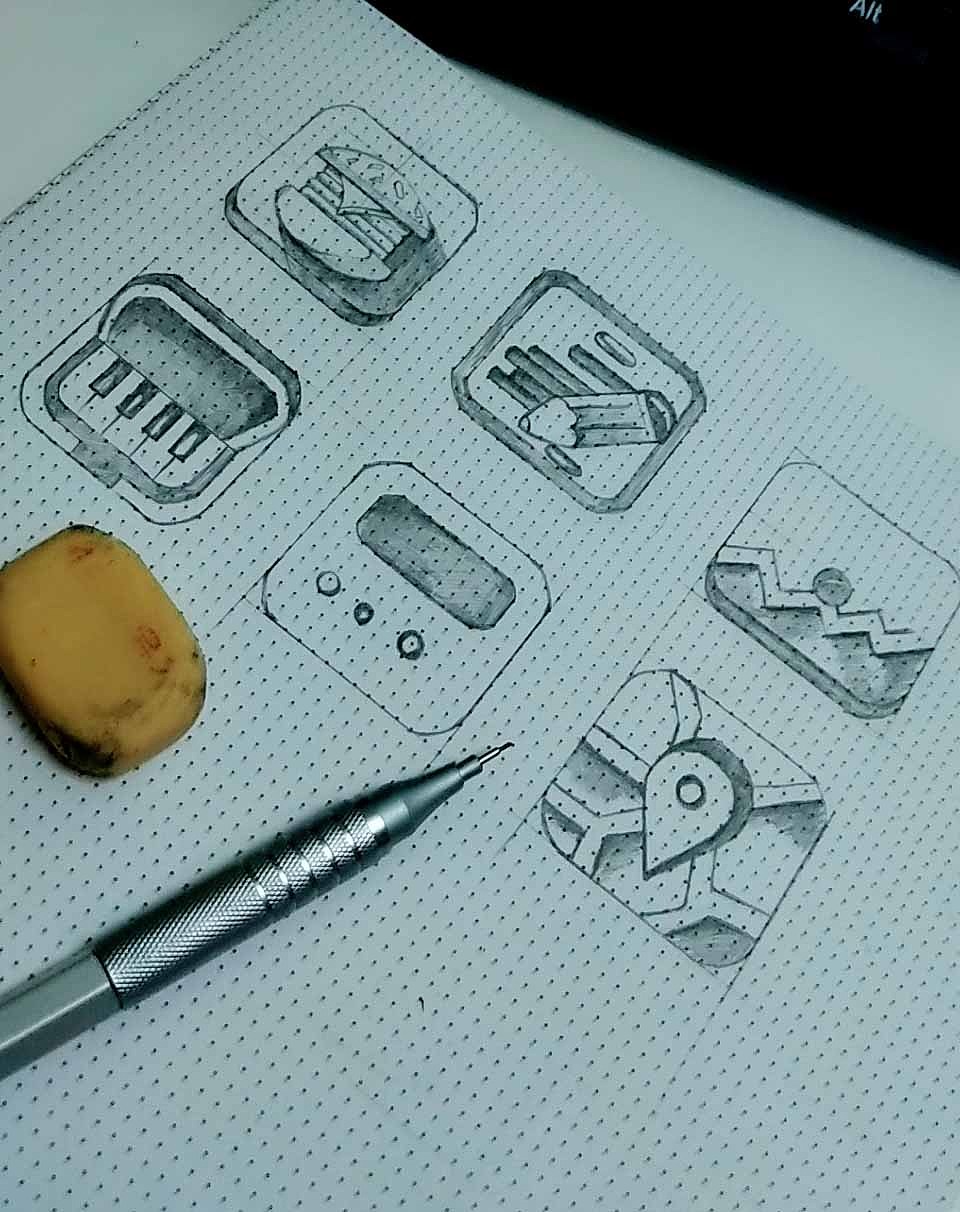 ui图标手绘第一期