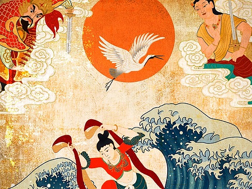 中国风复古插画