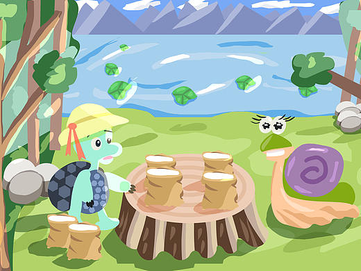 兒插練習(xí)（個(gè)人主頁(yè)-ZNDg1ODAyMzI=） - 兒童插畫 - 站酷設(shè)計(jì)師sizuku_qq原創(chuàng)素材 - 站酷ZCOOL