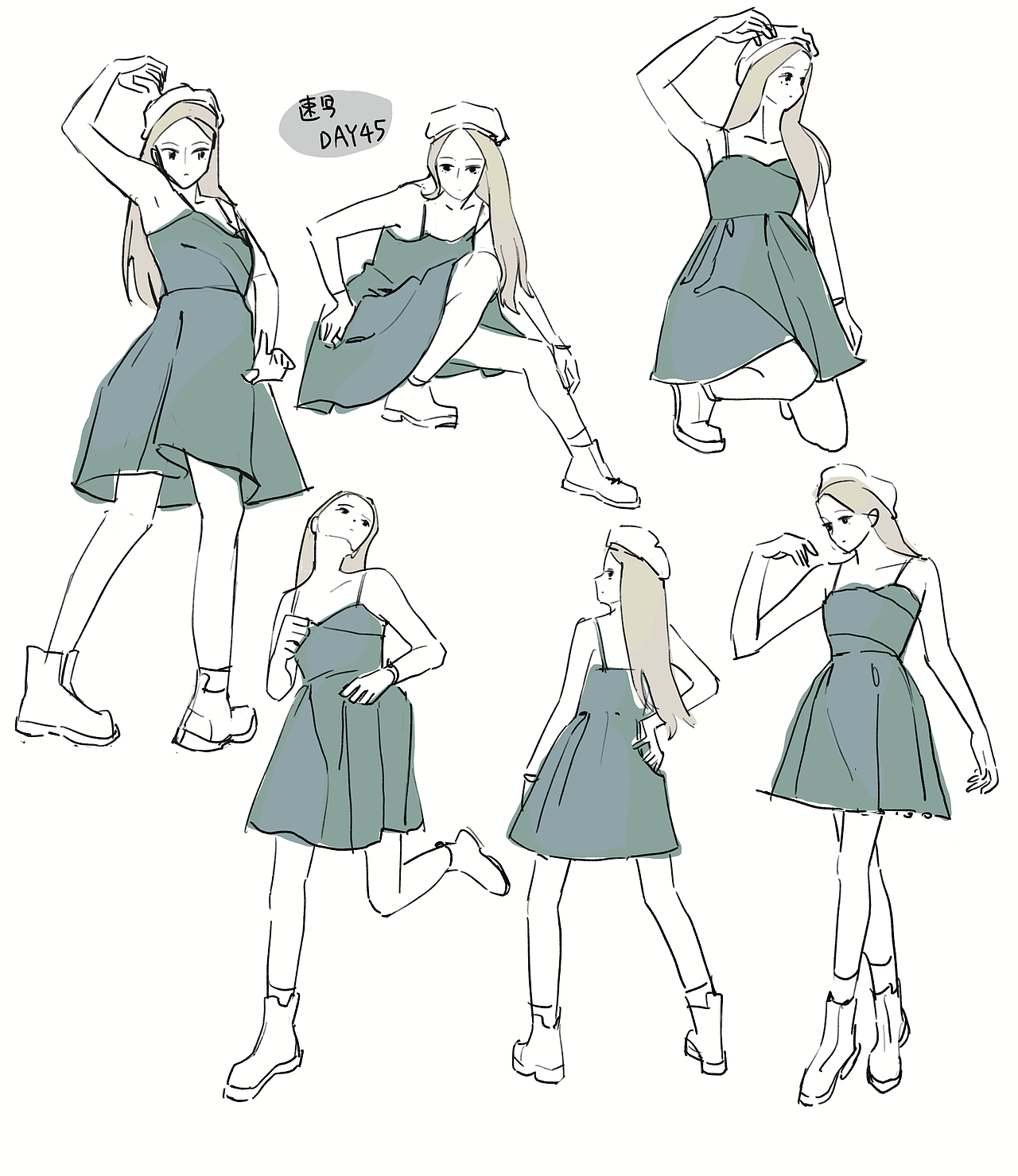 #速寫60天挑戰(zhàn)賽# day45 @速寫班長（圖ZMjk3MTgxNDI0） - 創(chuàng)作習(xí)作 - 站酷設(shè)計(jì)師月牙鹽原創(chuàng)素材 - 站酷ZCOOL