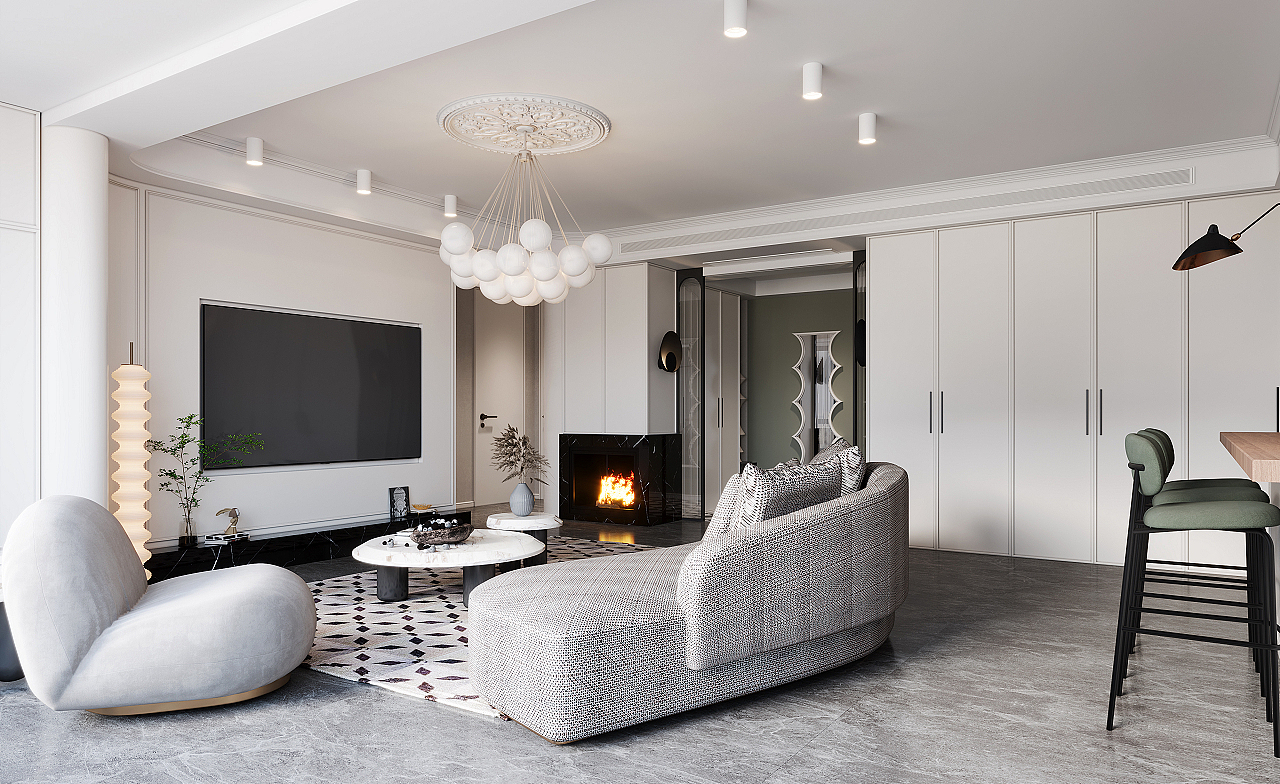 筋斗云效果图 家装公寓