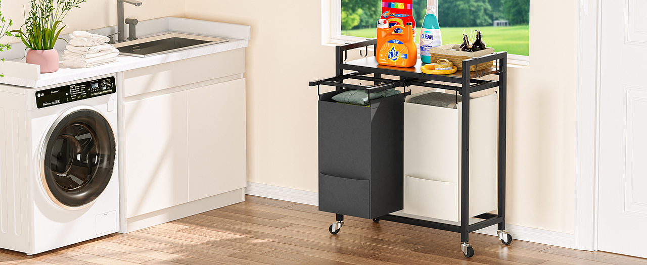 亚马逊主图A+ 脏衣篮