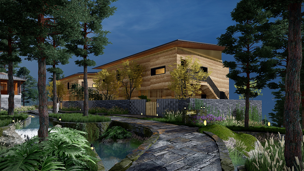 云南腾冲荷花温泉，文旅度假模块产品（图ZMzA5MTIzMjQw） - 景观设计 - 站酷设计师woohoop原创素材 - 站酷ZCOOL