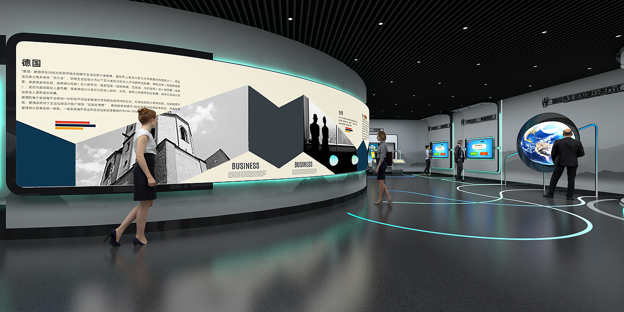 城市建设规划局垃圾分类宣教中心展厅（图ZMzMxMDQ3MzMy） - 商业空间设计 - 站酷设计师ZHoYo_22原创素材 - 站酷ZCOOL