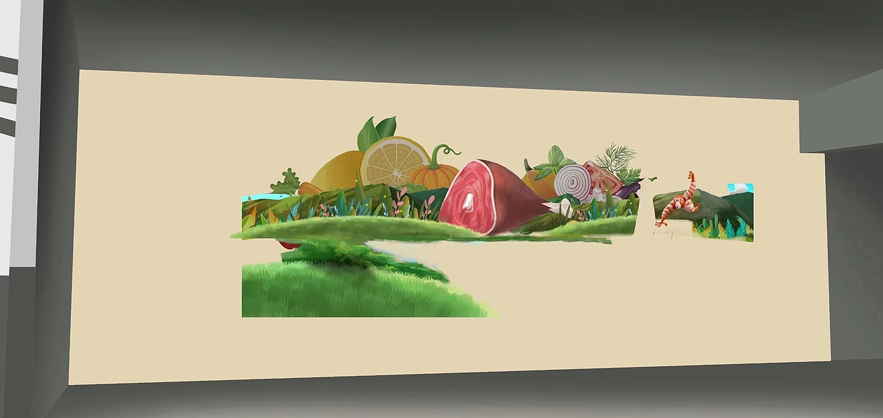 水果店 墙绘设计