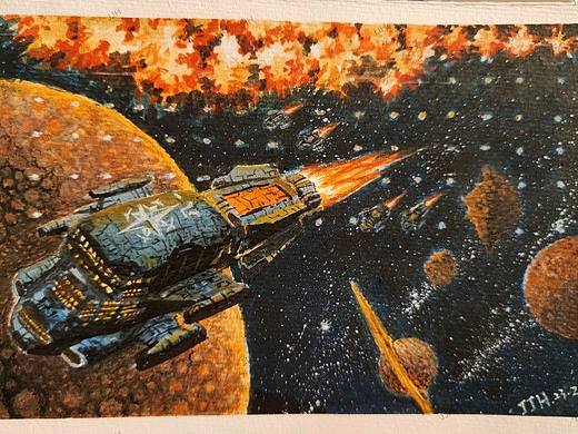 逃亡的“自然选择号”（个人主页-ZNjUwODg3OTI=） - 艺术插画 - 站酷设计师费泊然原创素材 - 站酷ZCOOL