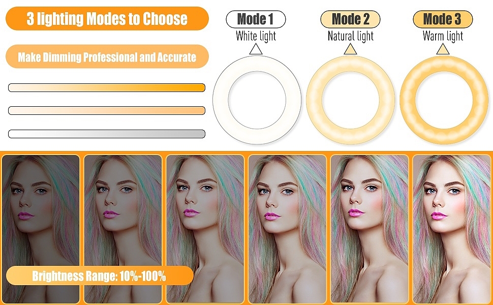 美颜自拍灯+支架