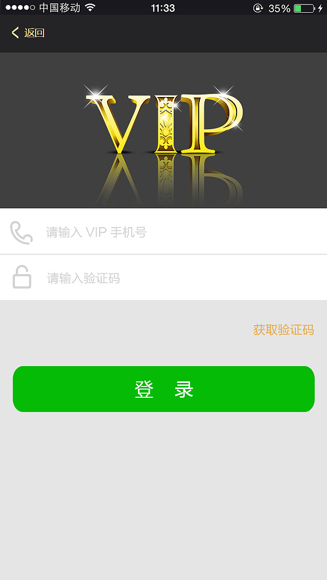  VIP 界面