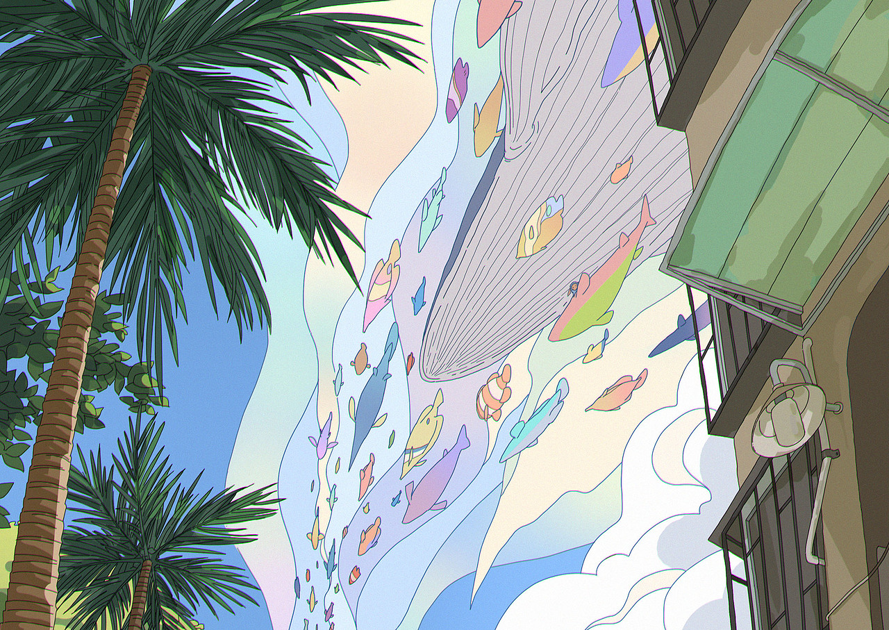 我家楼下 3 天空中的彩虹鱼 