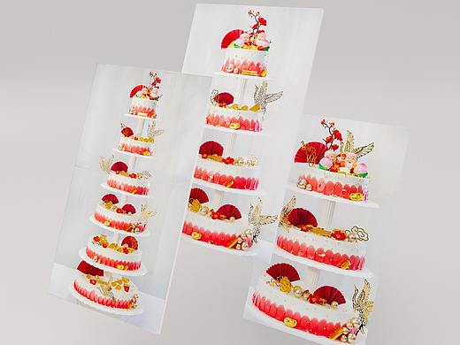 多层超级大生日蛋糕拍摄