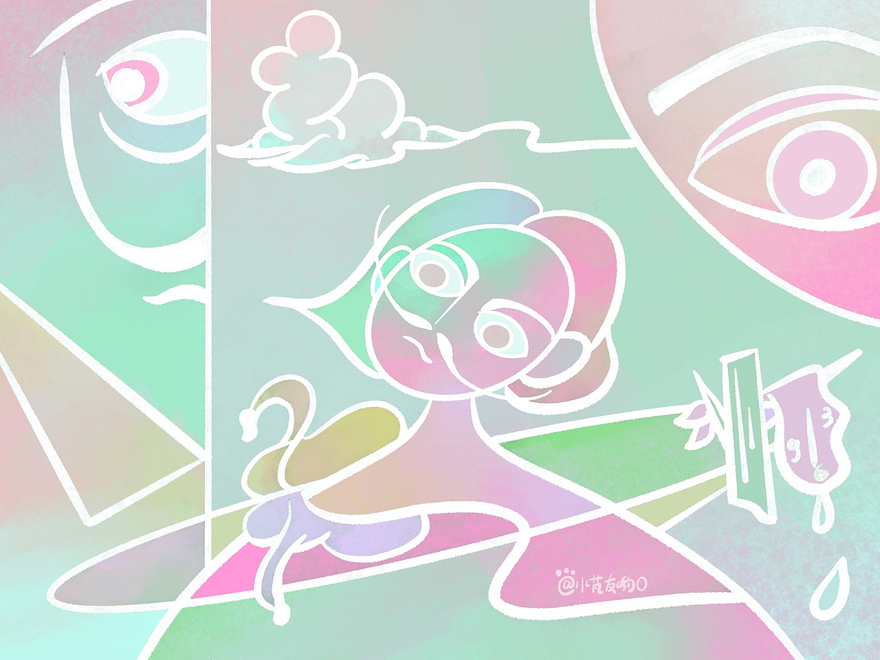 YOU&ME·DALI | 《你，不可重复》（图ZMjcwNTUzNzA4） - 艺术插画 - 站酷设计师小芃友哟0原创素材 - 站酷ZCOOL