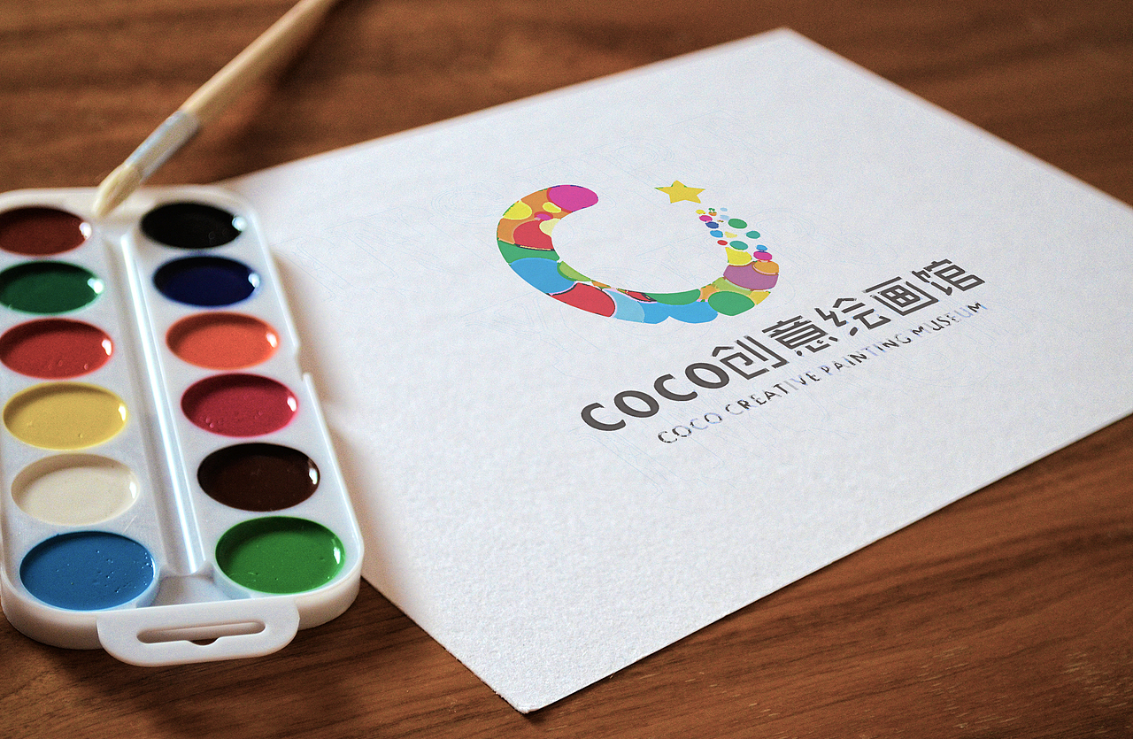 coco创意绘画馆 LOGO设计