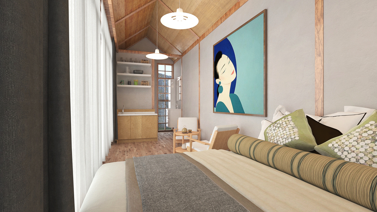 日式风格的小型度假屋