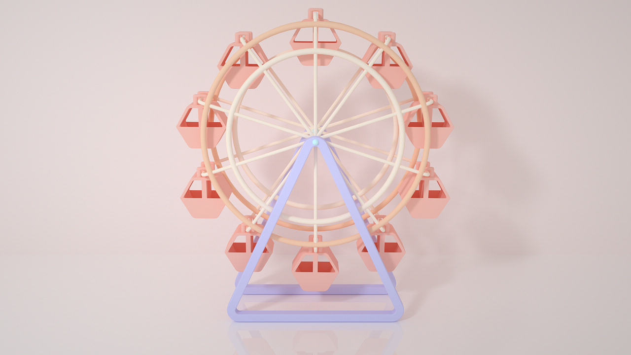 c4d 摩天轮动效小练习