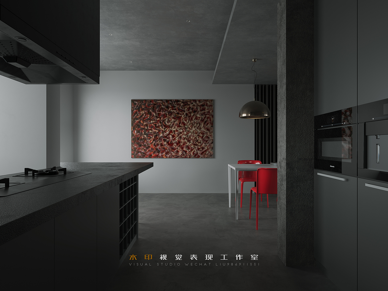 临摹-水泥灰空间,朴素自然!（图ZMjkwNDU3MTA0） - 家装设计 - 站酷设计师小黄小黄小黄小原创素材 - 站酷ZCOOL