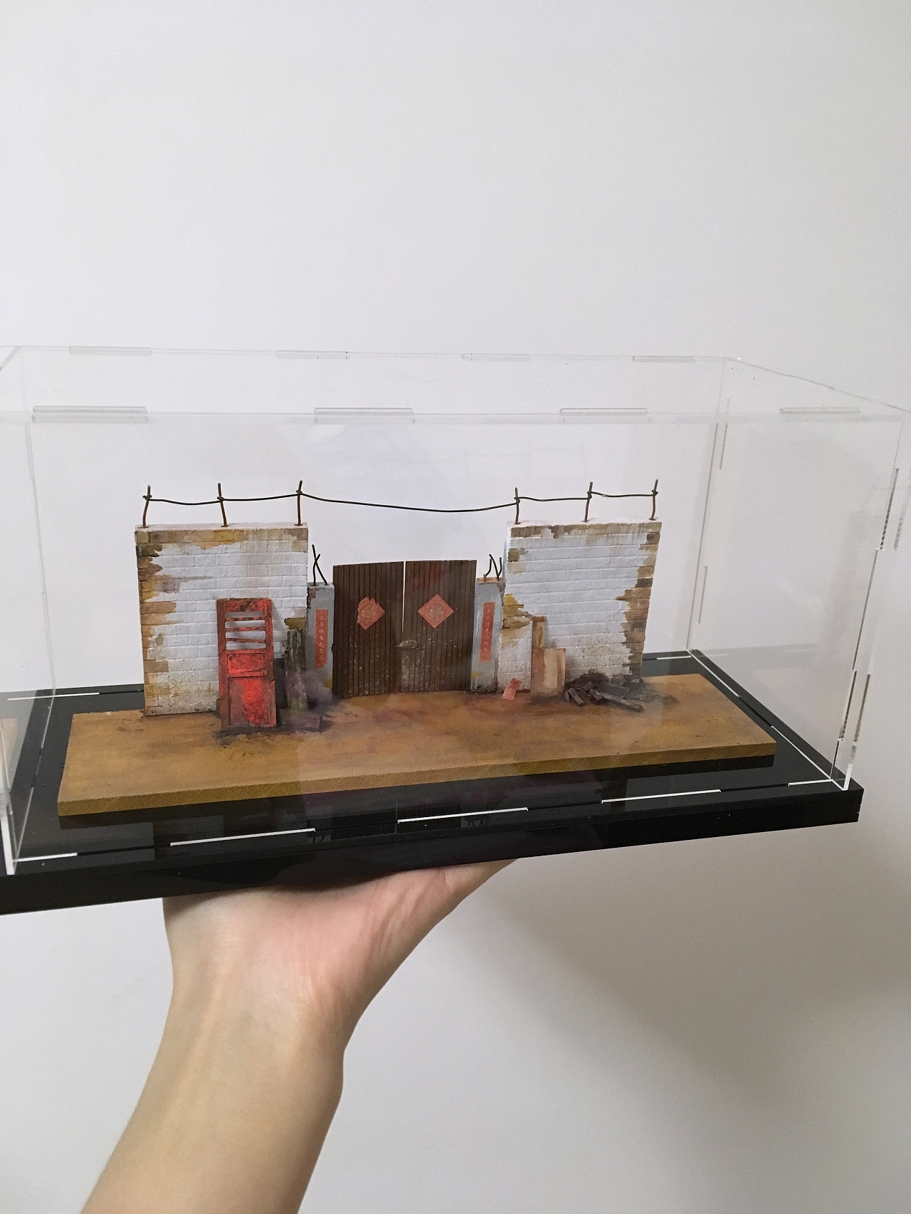 微缩场景模型,老家大门