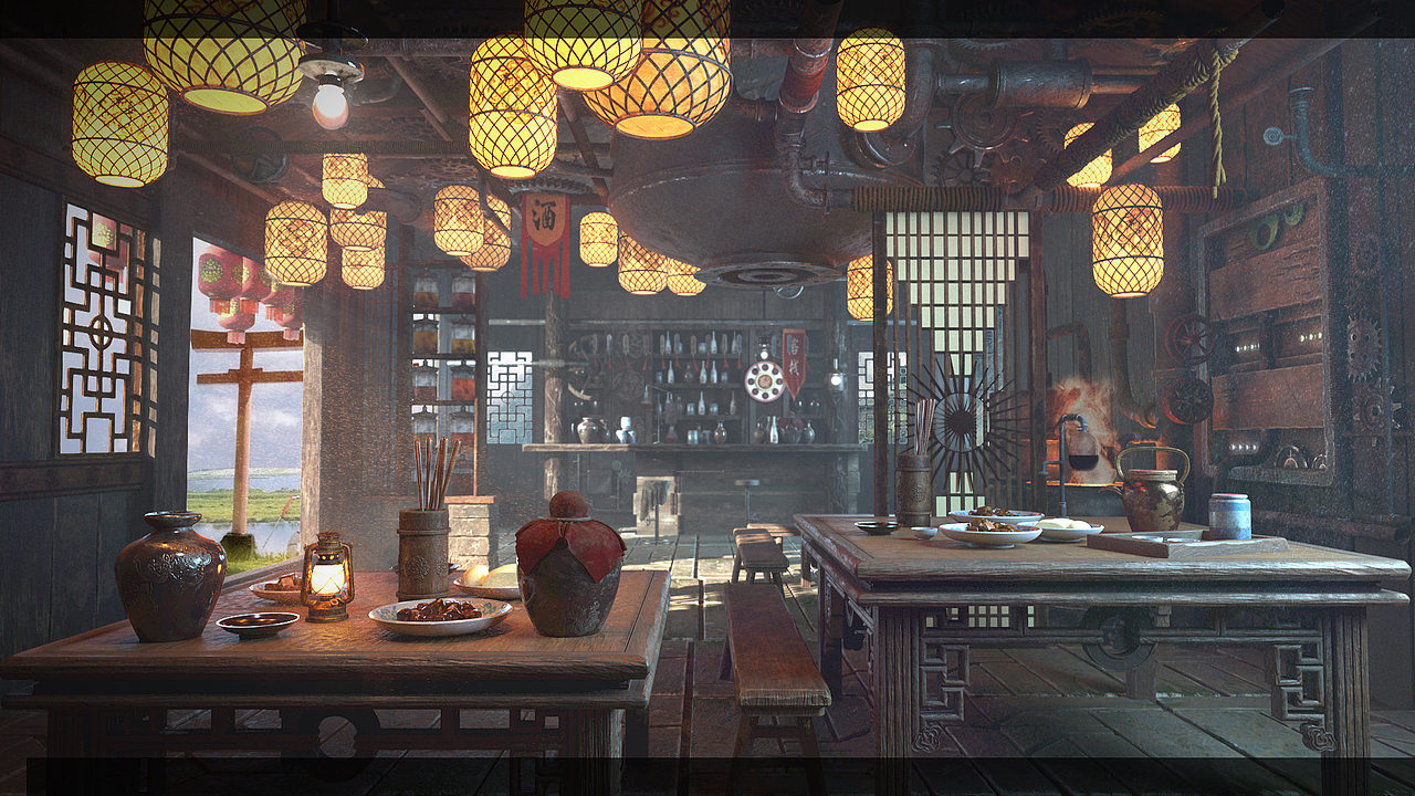 蒸汽古风场景（图ZMTc1OTY4OTQ0） - 动画/影视 - 站酷设计师小泽那些事儿原创素材 - 站酷ZCOOL