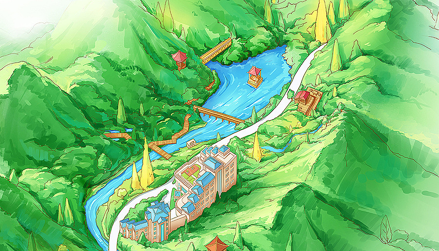 近段时间的手绘地图作品集——04