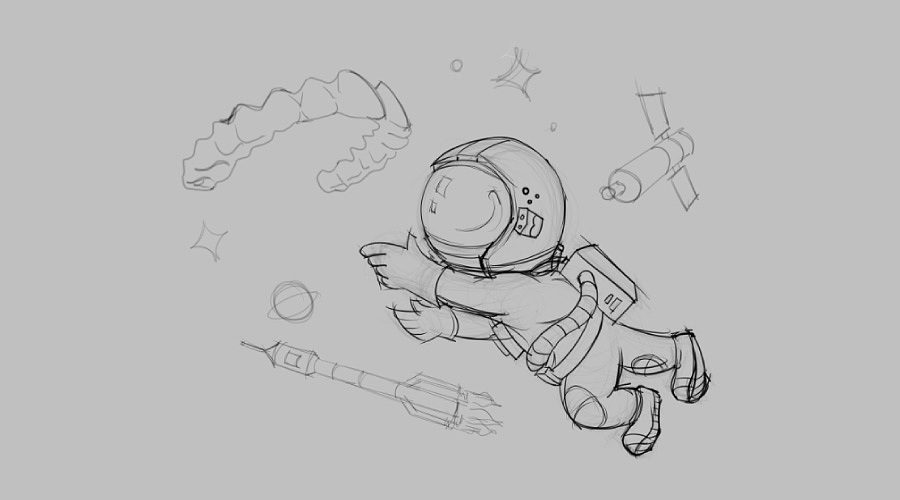 宇航员 插画