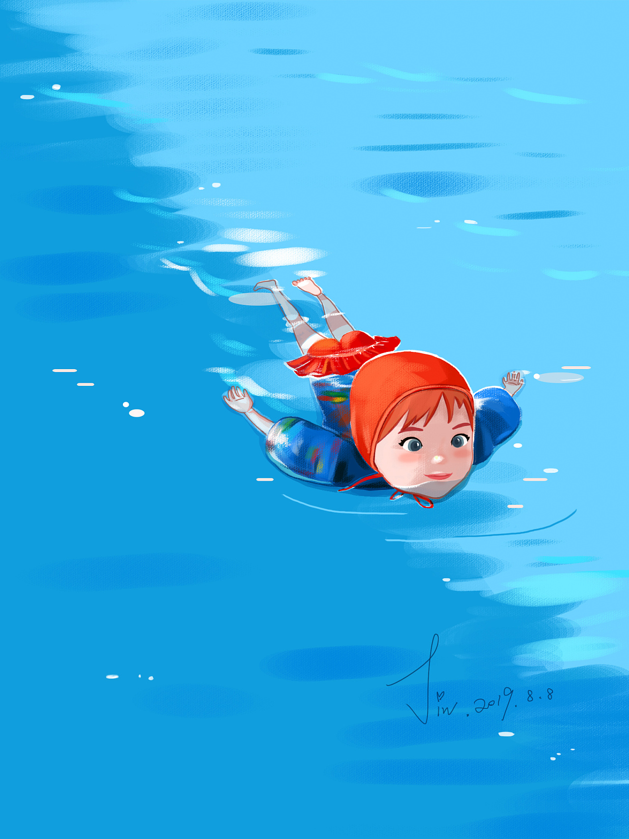 《swim in summer》