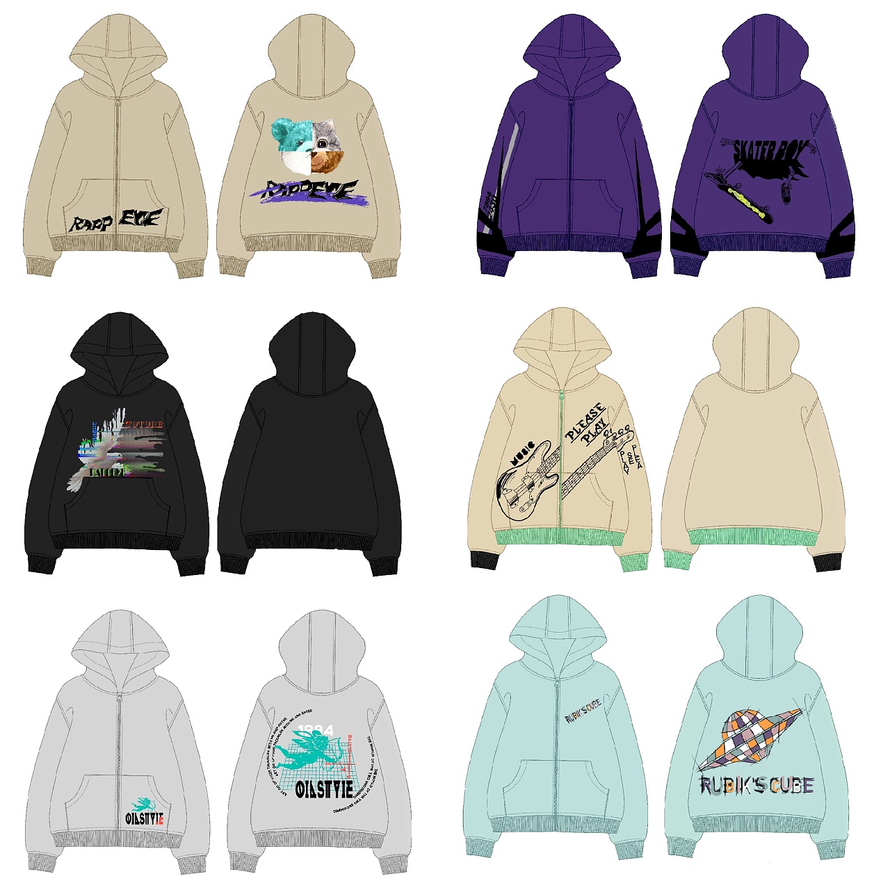 潮牌原创款式设计定制 |服装|休闲/流行服饰|火火设计工作室 - 原创