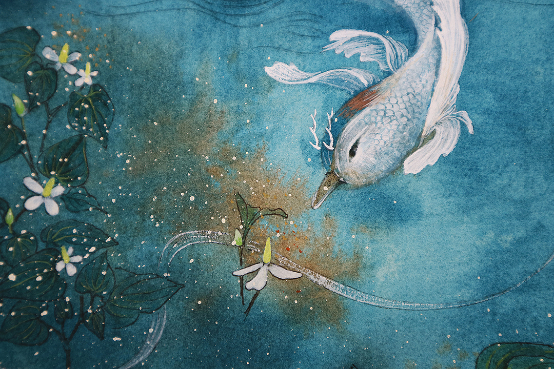 原创｜一条属于水中非鱼非蛇的怪蛟（图ZNzk3NTcwNjg=） - 绘画 - 站酷设计师阿呜有几画原创素材 - 站酷ZCOOL