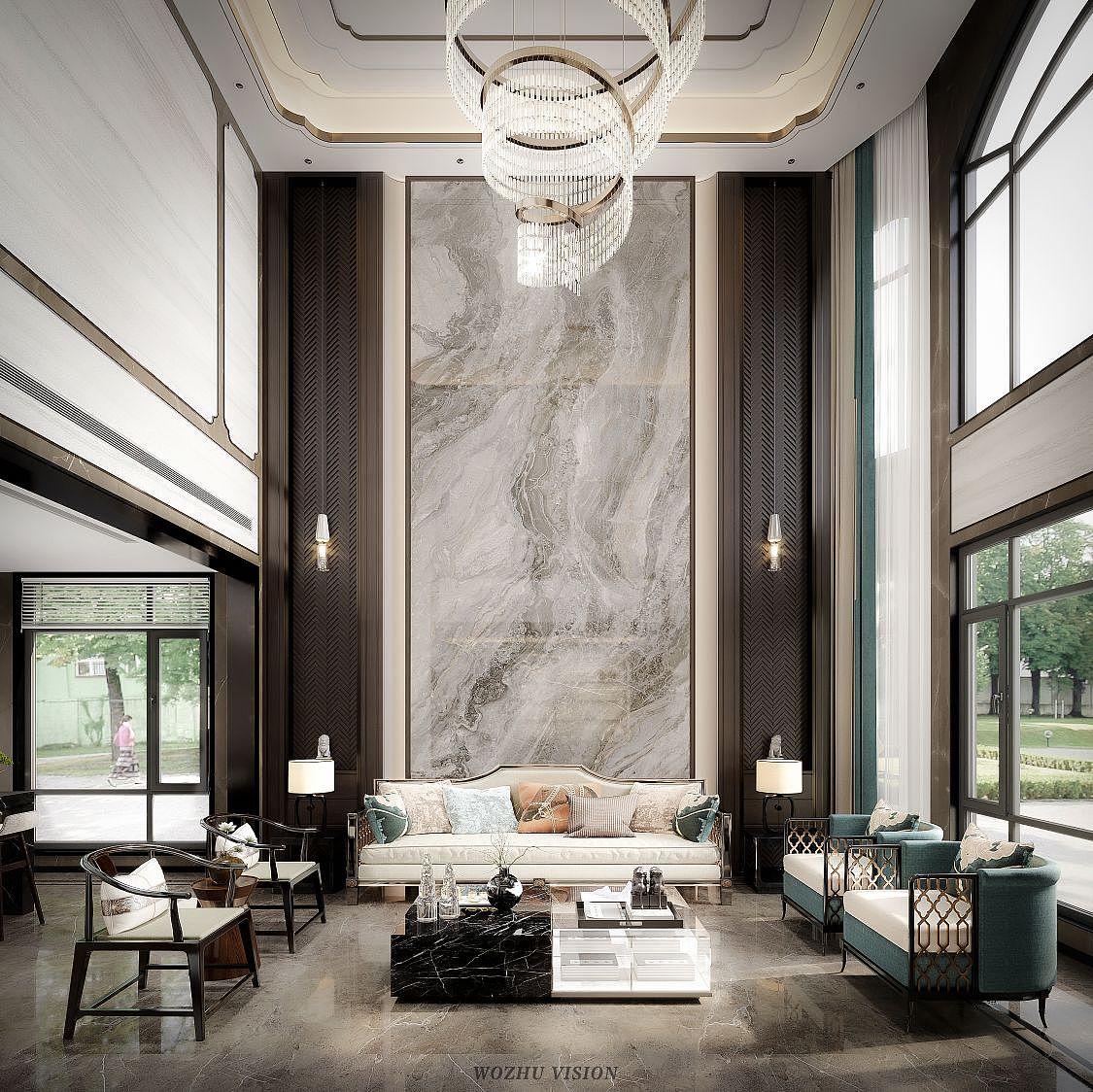 新中式别墅-效果表现