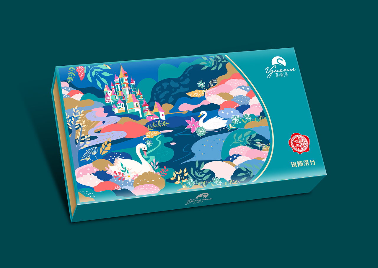 广州巨灵:香港喜尚美月饼礼盒包装设计