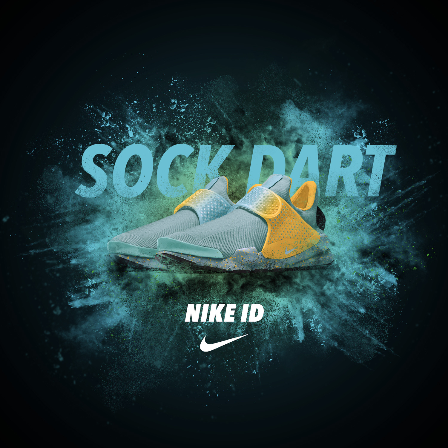 nikeid 定制版粉尘爆炸海报